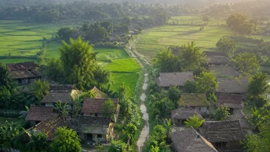 Làng Sen và Làng Chùa Cách Nhau Chưa Đến 2km Nhưng Chia Hai Xã